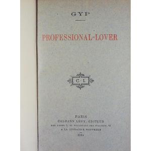 Gyp - Professional-lover. Calmann Lévy, 1894, Full Purple Morocco Binding Signed Bézard.