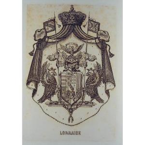 LAPAIX  - Armorial des Villes, Bourgs et Villages de la Lorraine, du Barrois. 1877, bien relié.