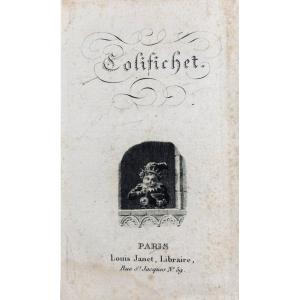 Colifichet. Paris, Louis Janet, 1833 ; in-32, 2 planches et 6 gravures. Cartonnage d'époque.