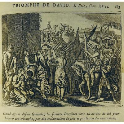 Royaumont (de) - History Of The Old And The New Testament. Around 1700, Numerous Engravings.
