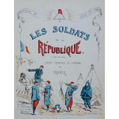 Draner - Souvenirs From The Siege Of Paris. Circa 1870. 137 Lithographs In Colors.