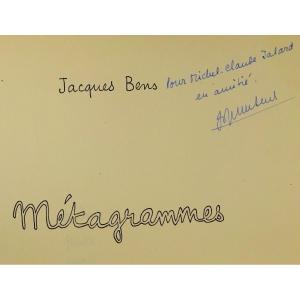 BENS (Jacques) - Métagrammes. Dedalus-bio, 1969. Un Des 25 Exemplaires, édition Originale.