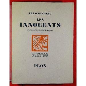 CARCO - Les Innocents. Plon, 1924. Frontispice de CHAS-LABORDE.