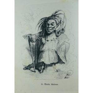 Le Sage - The Lame Devil. Bourdin, 1840. Illustrations By Tony Johannot.