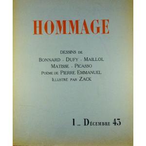 Tribute Review - First Issue Of Hommage. At The Magazine Office, 1943.