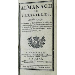 Anonymous - Almanac Of Versailles, Year 1779. At Blaizot, Valade And Deschamps.