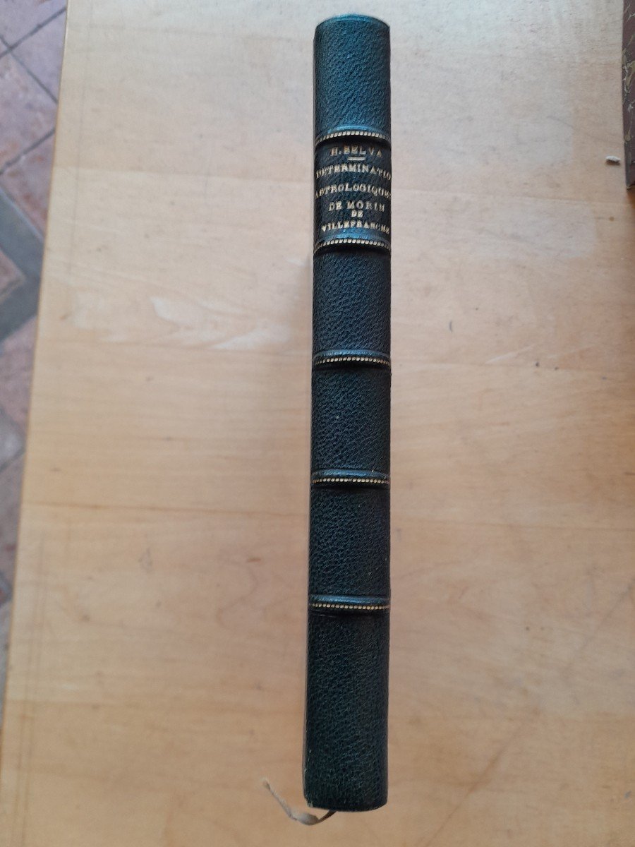 Livre Ancien H. Selva La Théorie Des Déterminations Astrologique De Morin De Villefranche