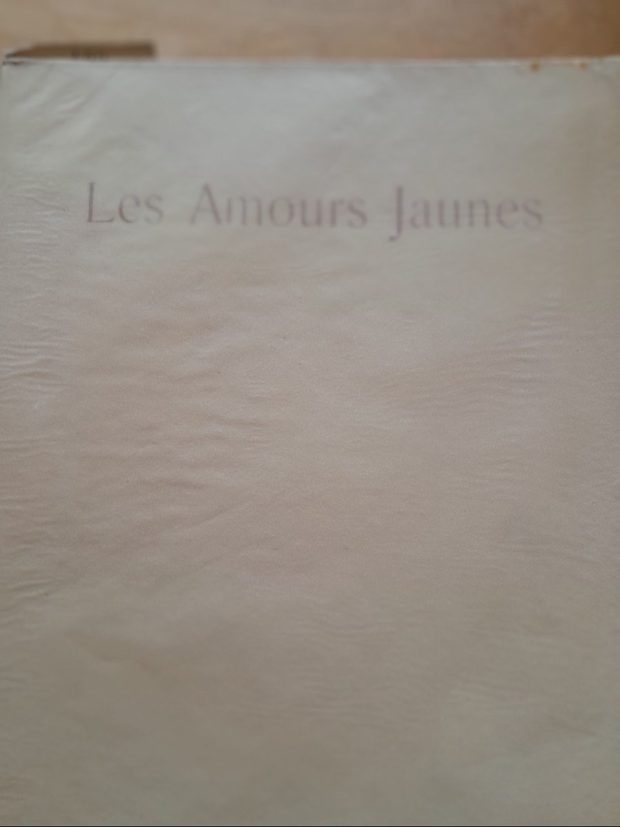 Livre Ancien Tristan Corbiere Les Amours Jaunes 