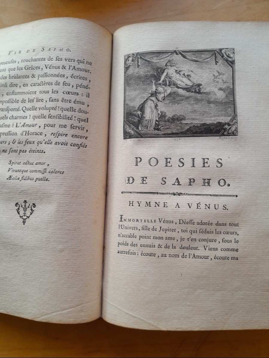 Livre Ancien Anacreon Sapho Dion Et Mochus Suivi De La Veillée Des Fêtes De Venus -photo-2