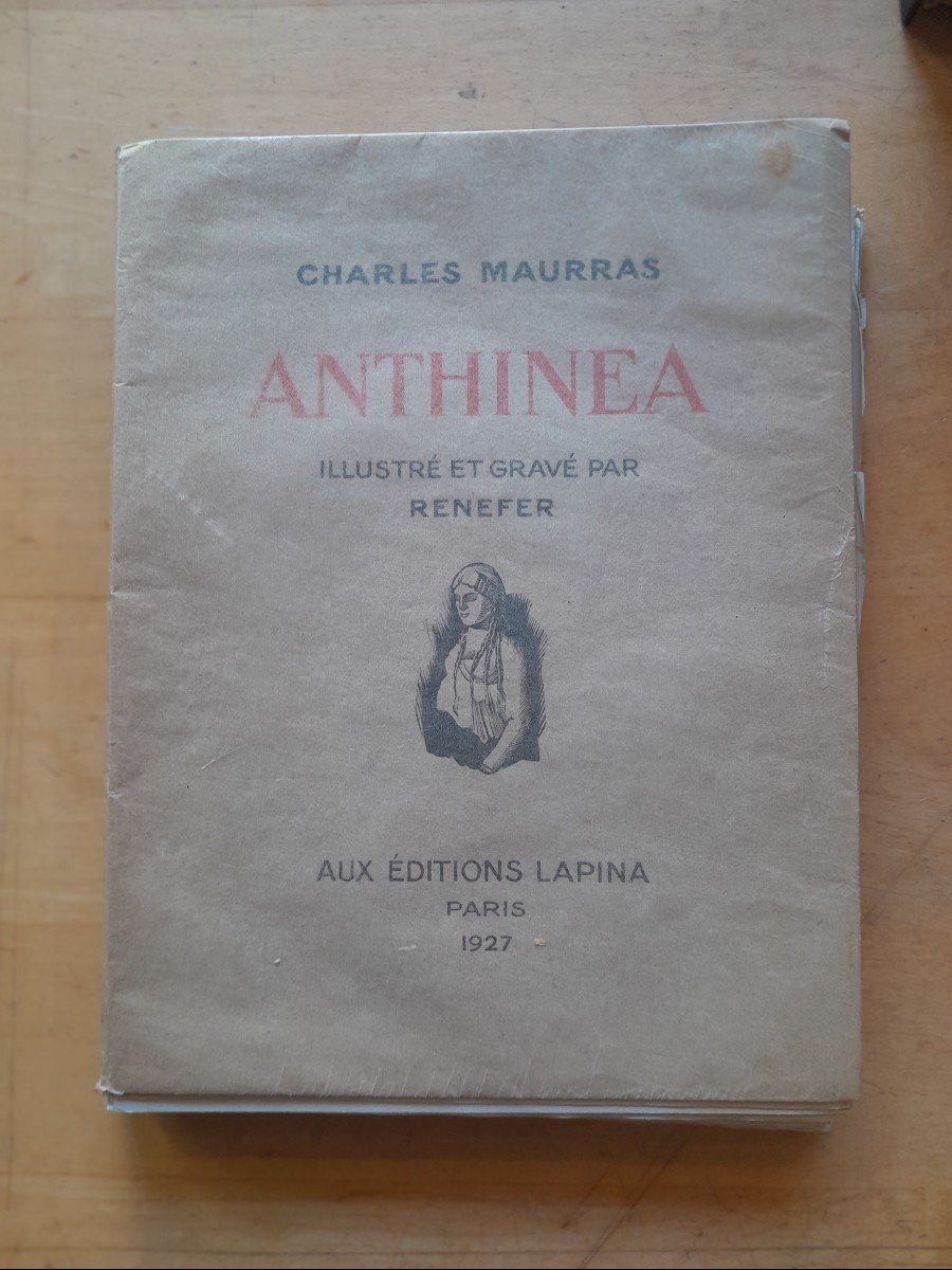 Livre Ancien Charles Maurras Anthinea d'Athènes à Florence 