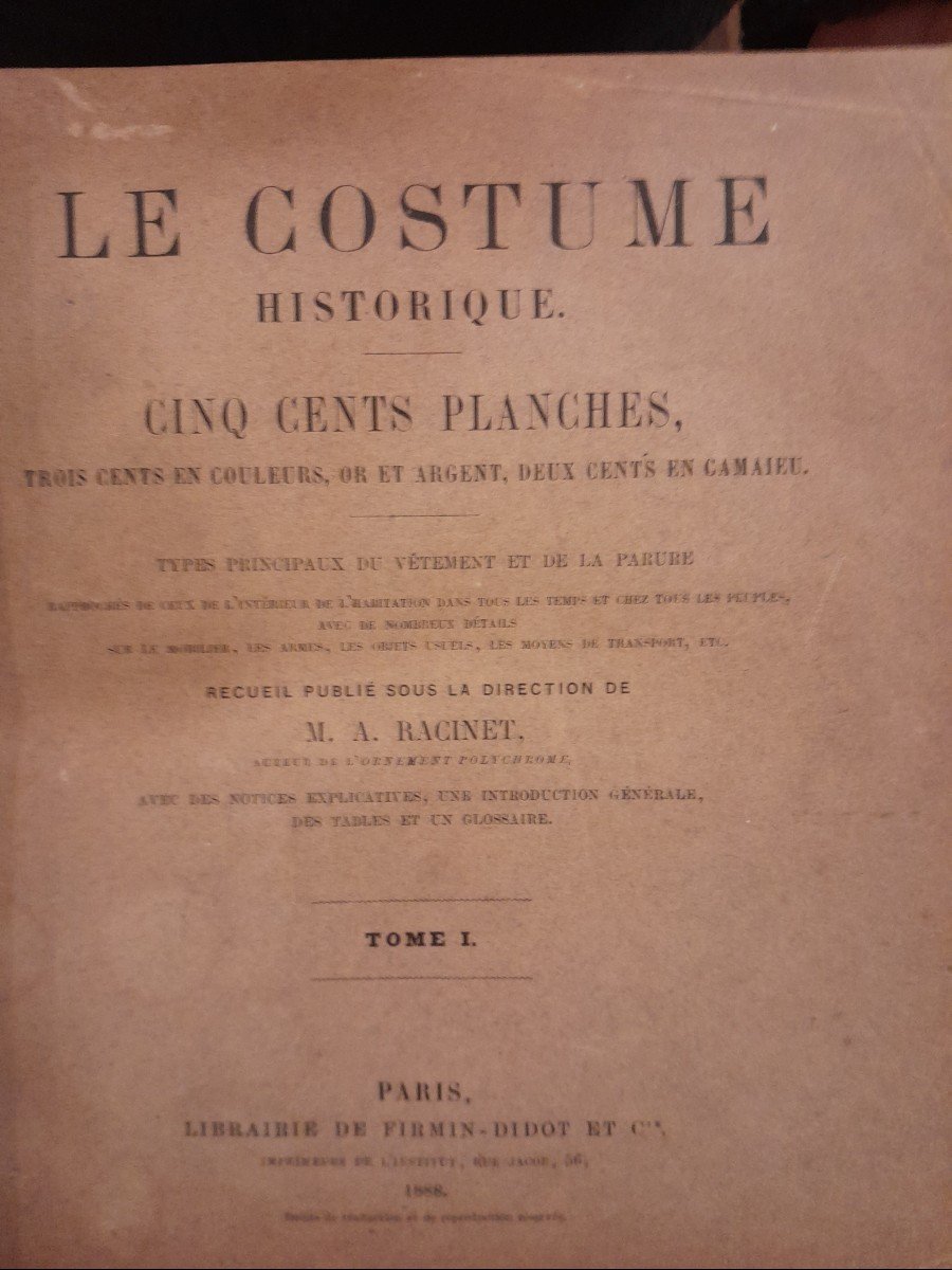 Livres Anciens Racinet A. Le Costume Historique -photo-2