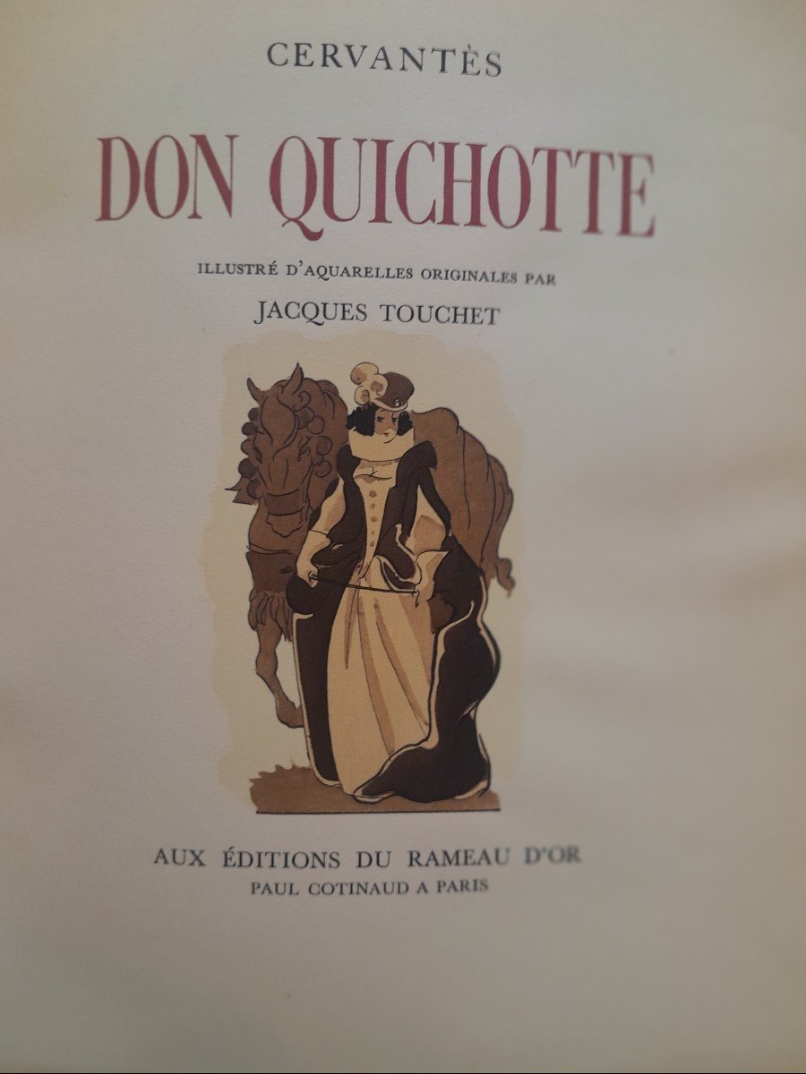 Livres Anciens Cervantes Don Quichotte De La  Manche -photo-3