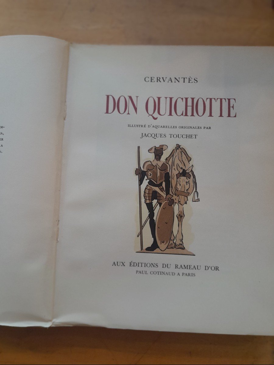 Livres Anciens Cervantes Don Quichotte De La  Manche -photo-4