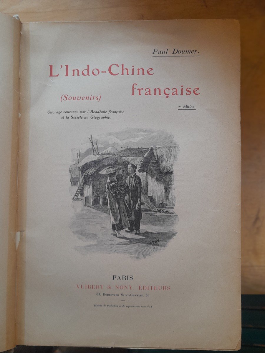 Livre Ancien  Paul Doumer l'Indochine Française Souvenirs -photo-3