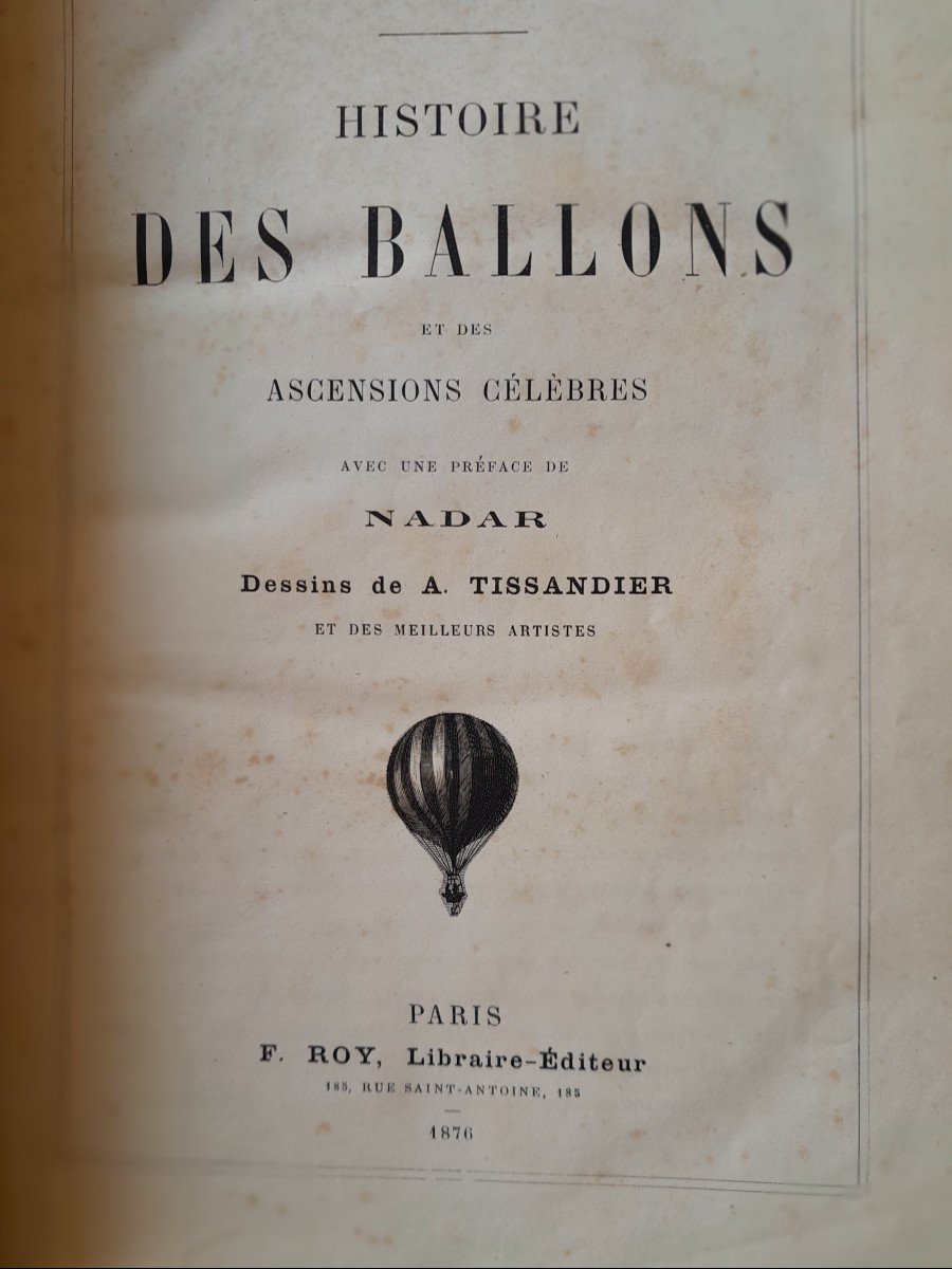 Livre Ancien A. Sirco Et Th Pallier Histoire des ballons et des ascensions célèbres -photo-2