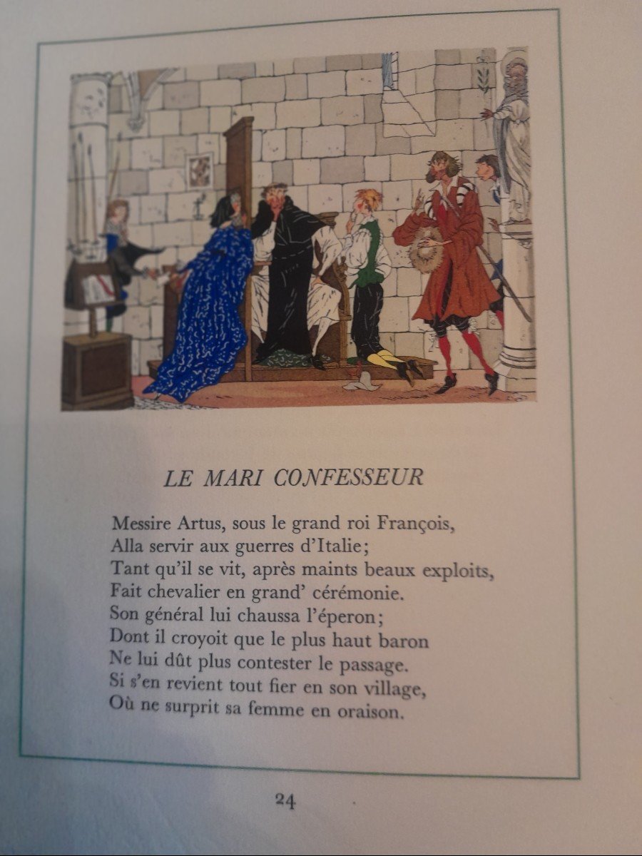 Livres Anciens La Fontaine Contes -photo-2