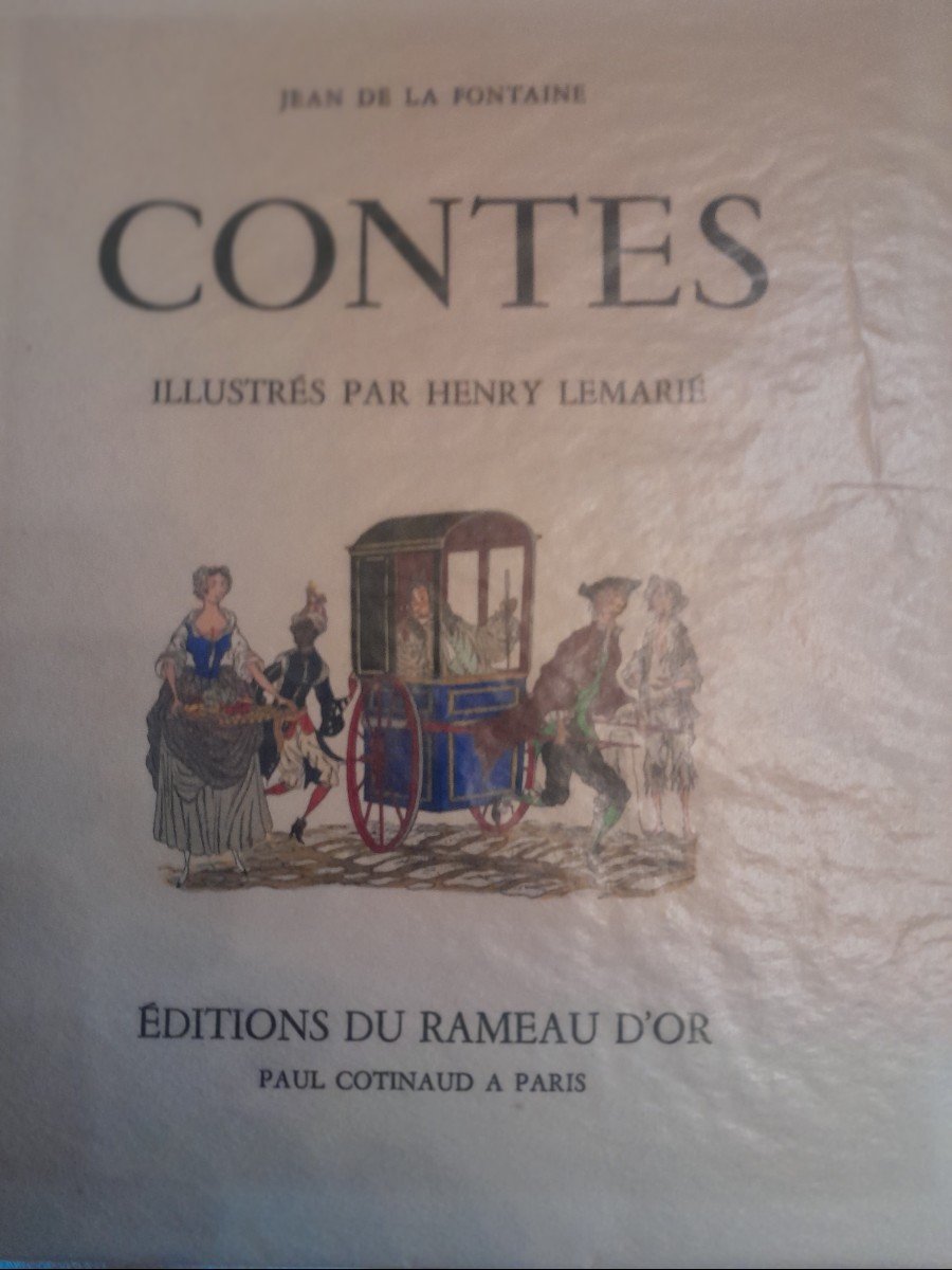 Livres Anciens La Fontaine Contes 