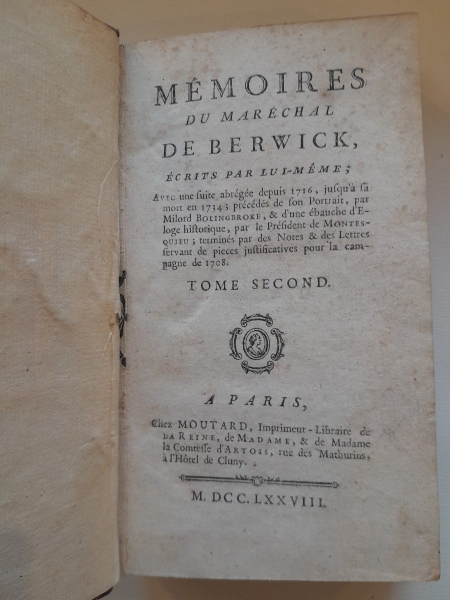 Livres Anciens Memoires Du Maréchal De  Berwick écrit Par Lui-même -photo-4