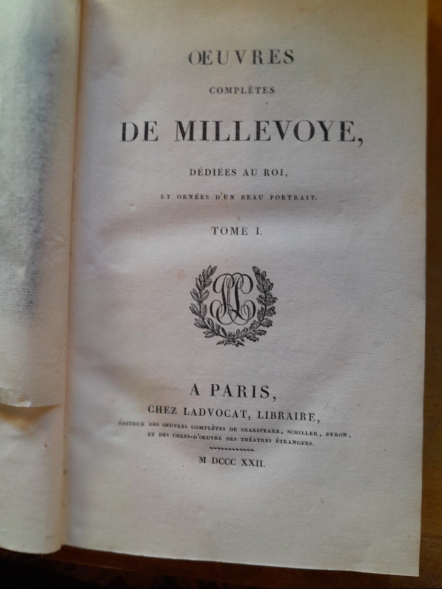 Livres Anciens Millevoye Oeuvres Completes -photo-4