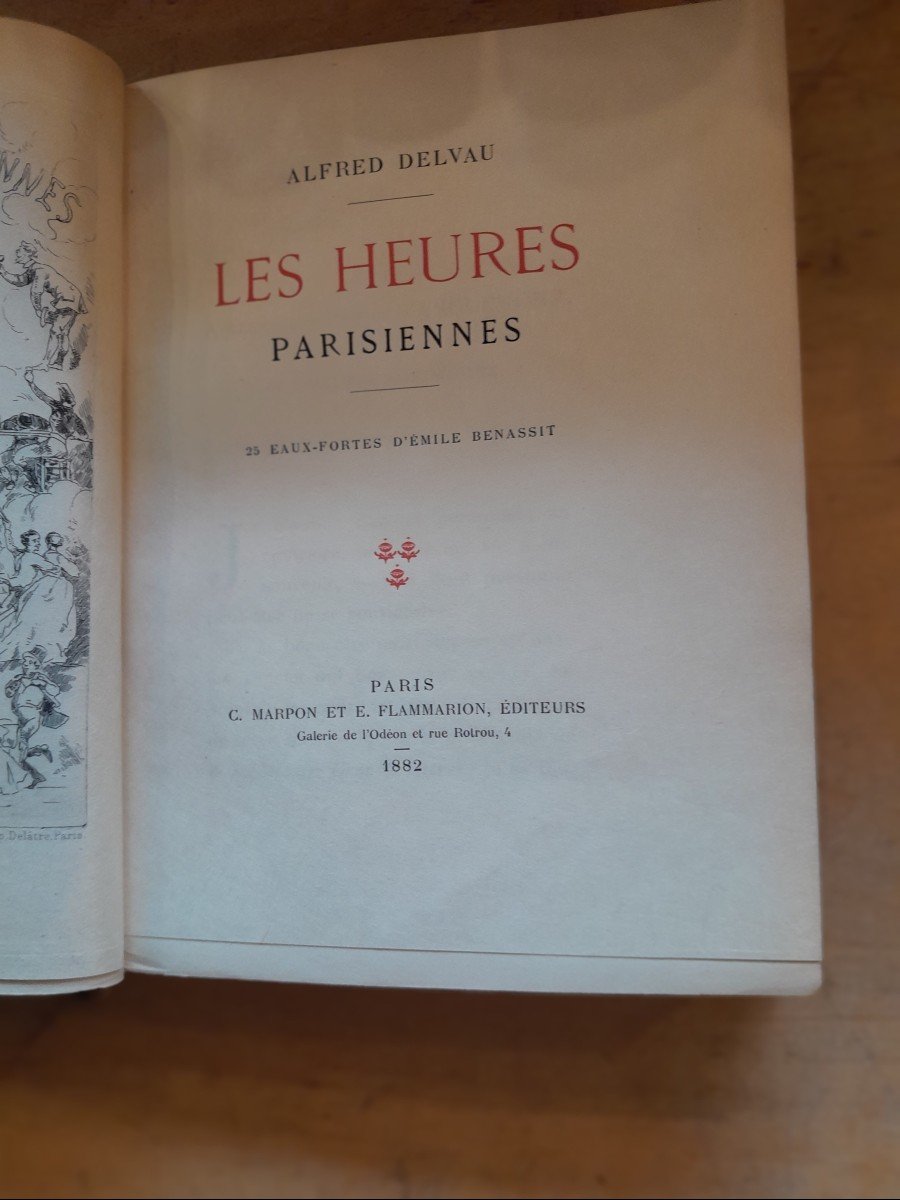 Livre Ancien Delvau Alfred Les Heures Pariennes -photo-2