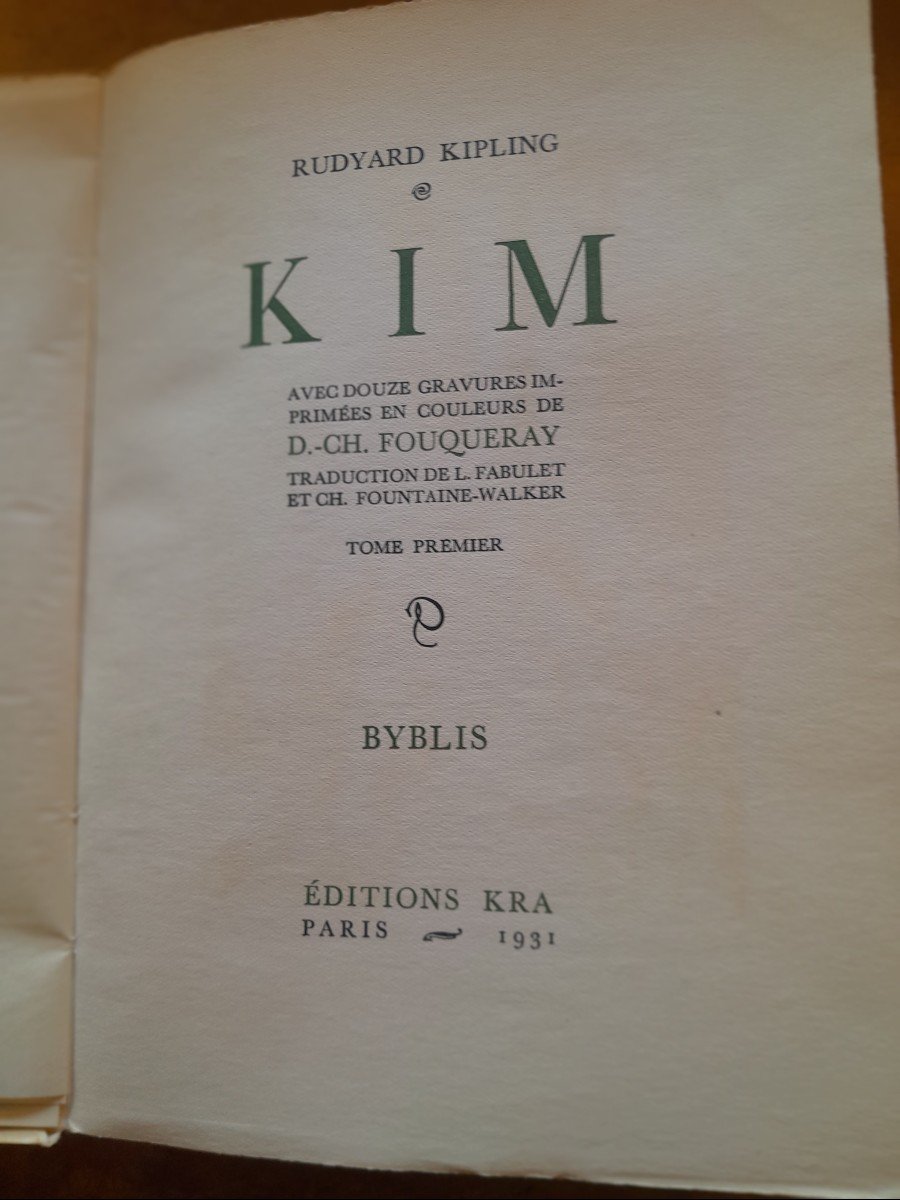 Old Books Rudyard Kipling Kim-photo-2