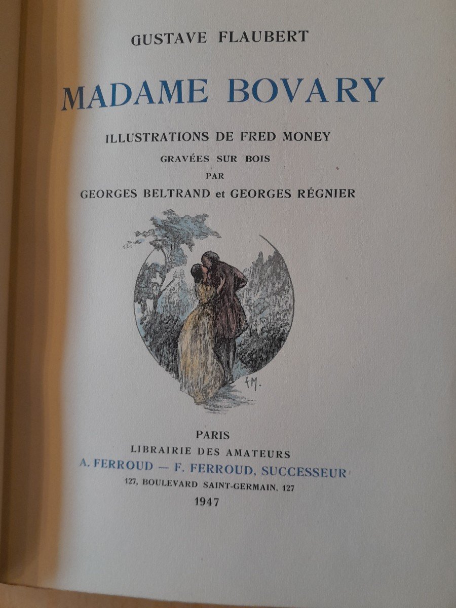 Livre Ancien Gustave Flaubert Madame Bovary -photo-3