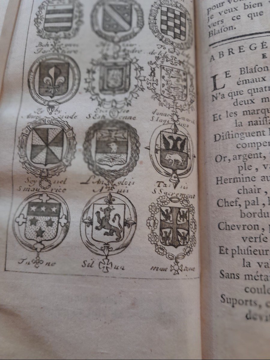 Livre Ancien Menestrier La Nouvelle Méthode Raisonnée Du Blason -photo-2