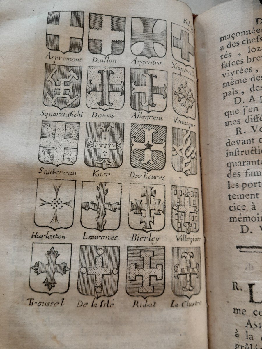 Livre Ancien Menestrier La Nouvelle Méthode Raisonnée Du Blason -photo-3