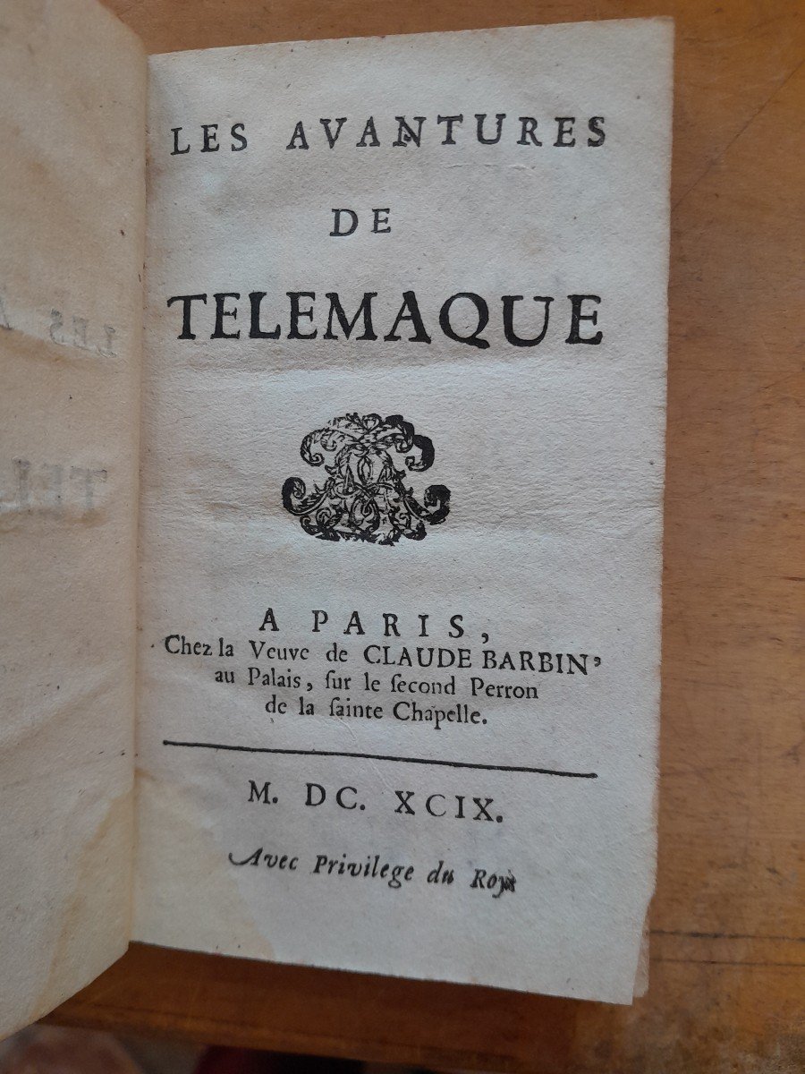 Livre Ancien Fenelon Les Aventures De Telemaque -photo-3