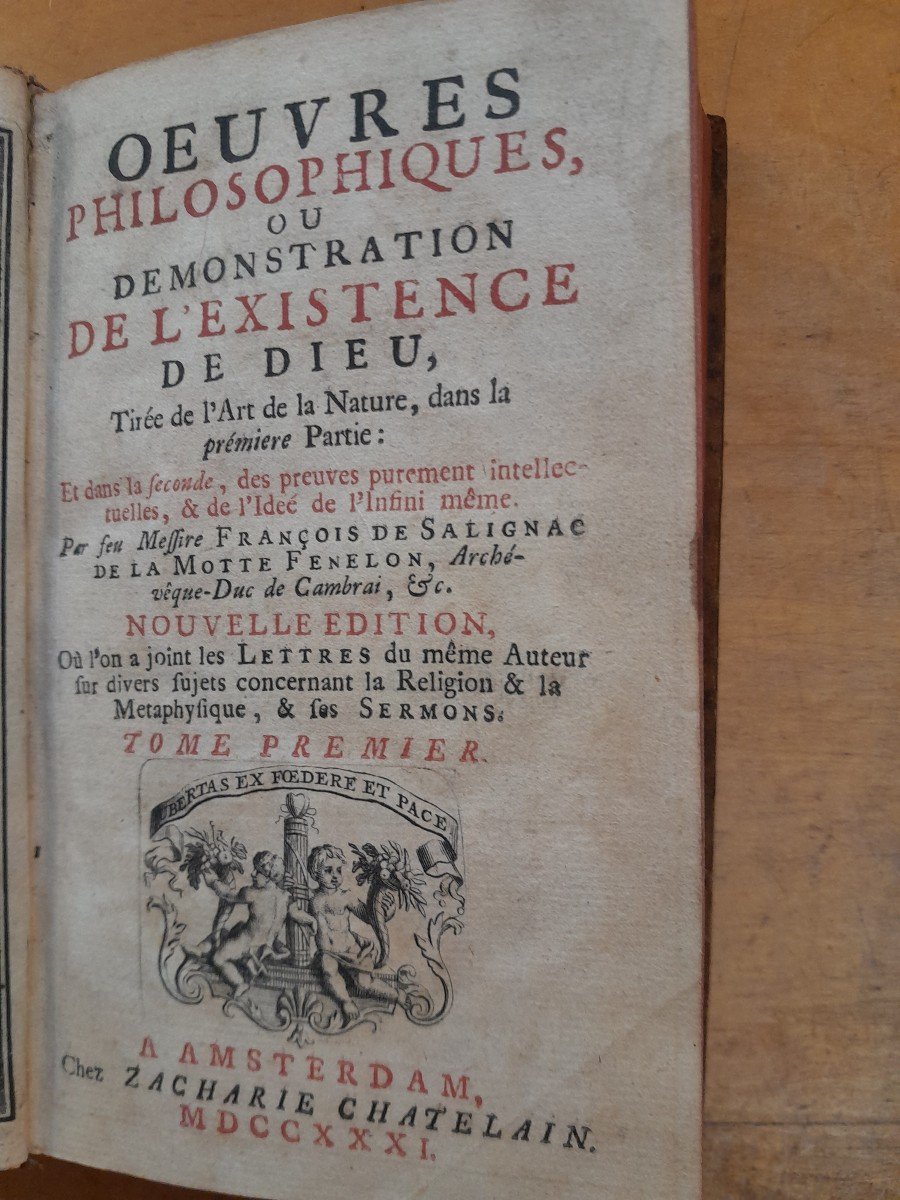 Livres Anciens Fenelon Oeuvres Philosophiques Ou Démonstration De l'Expérience De Dieu-photo-4