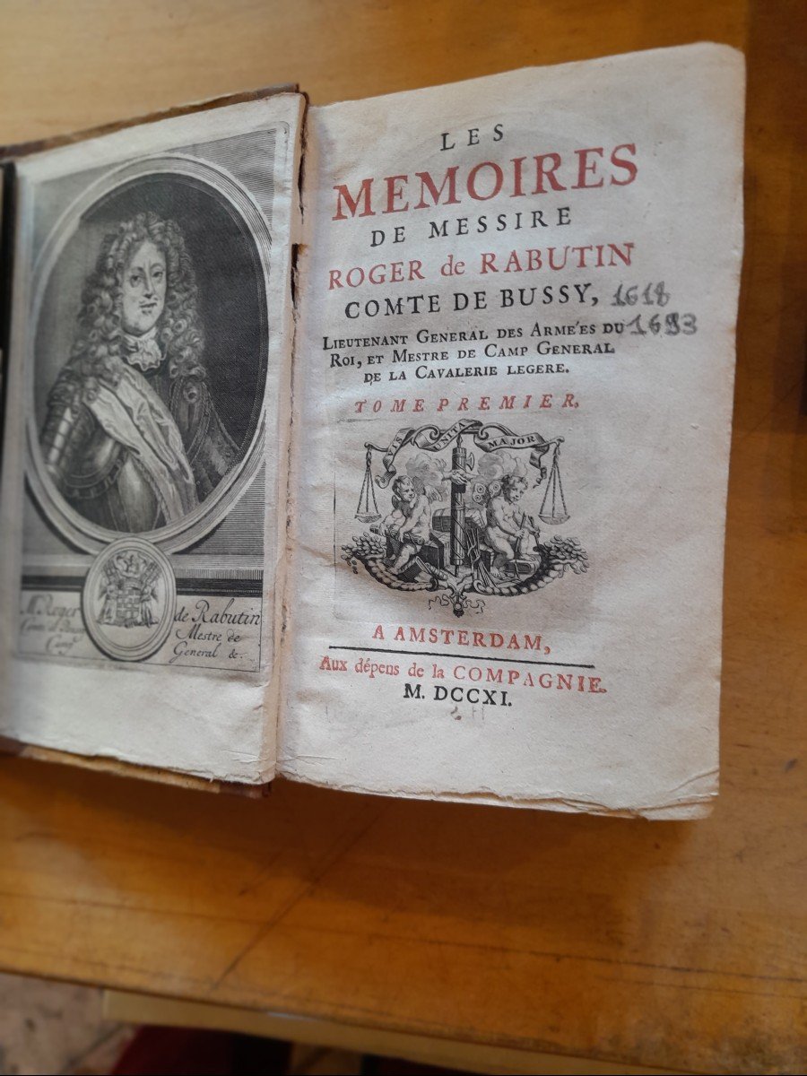 Livres Anciens Roger De Rabutin Memoires-photo-3