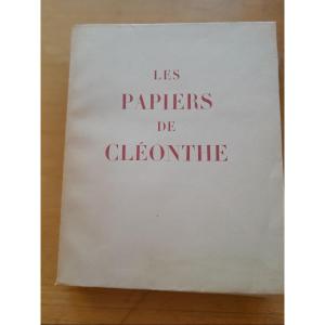 Livre ancien Vaudoyer les papiers de Cleonthe 