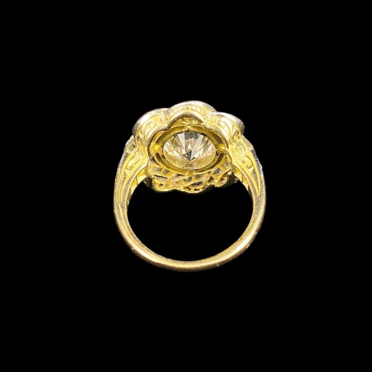 Antique Belle Epoque Ring, Gold And Diamonds-photo-1