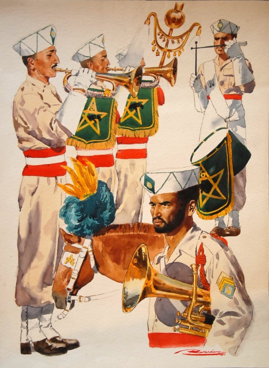 Soldats 8e RTM Régiment de Tirailleurs Marocains Andreas Rosenberg Légion Etrangère