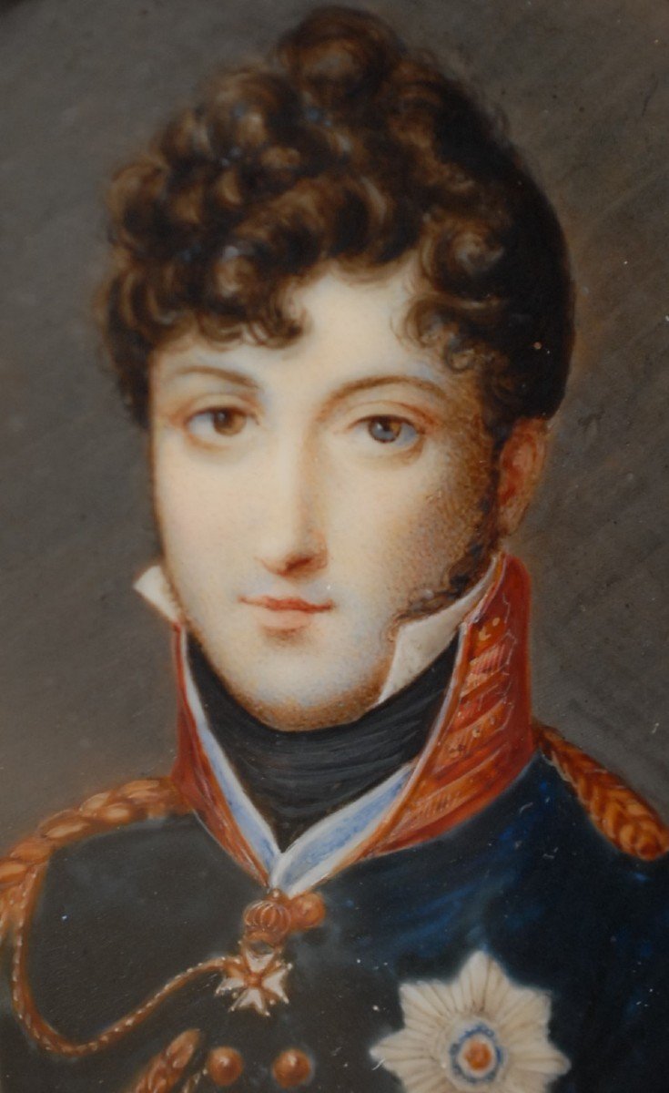 Miniature, Portrait Duke Ernest Of Saxe-coburg-saalfeld (1784-1844), Attributed To Daniel Saint-photo-4