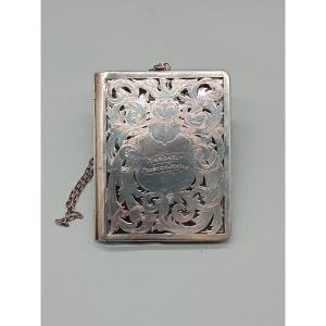 Princess Bon Compagnie Business Card Holder, Margaret Preston Draper, Usa Silver 20th