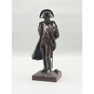 Emperor Napoleon 1st Bronze Statuette, Cast By Susse Frères, Medal Patina, Late 19th Century 