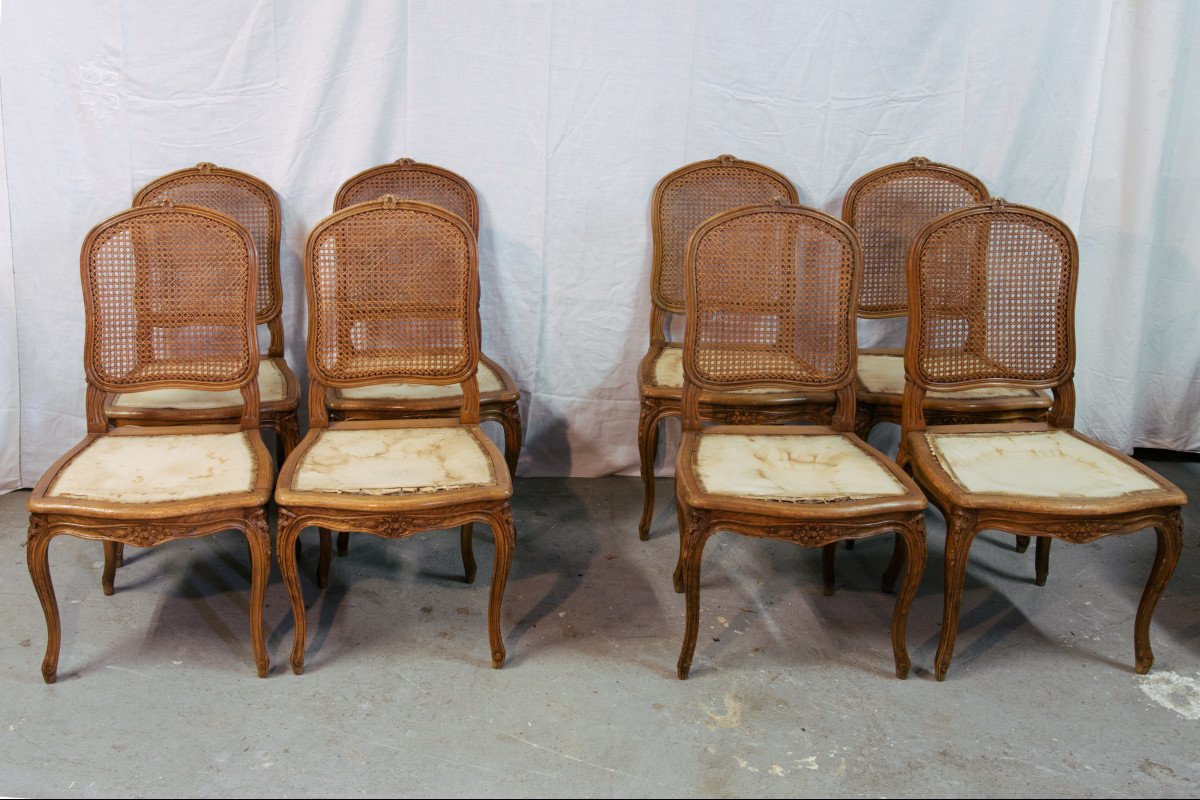 Ensemble De Fauteuils Et Chaises De Style Louis XV-photo-4