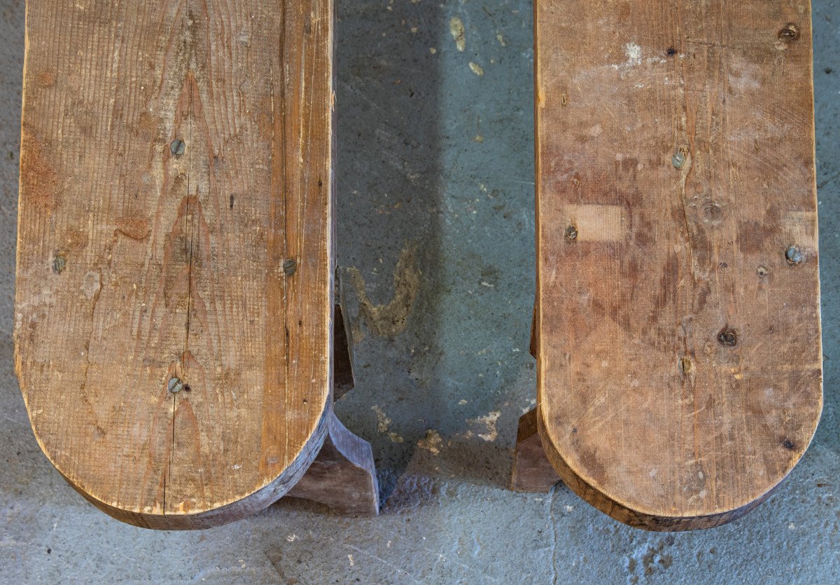 Pair Of Farm Benches-photo-4