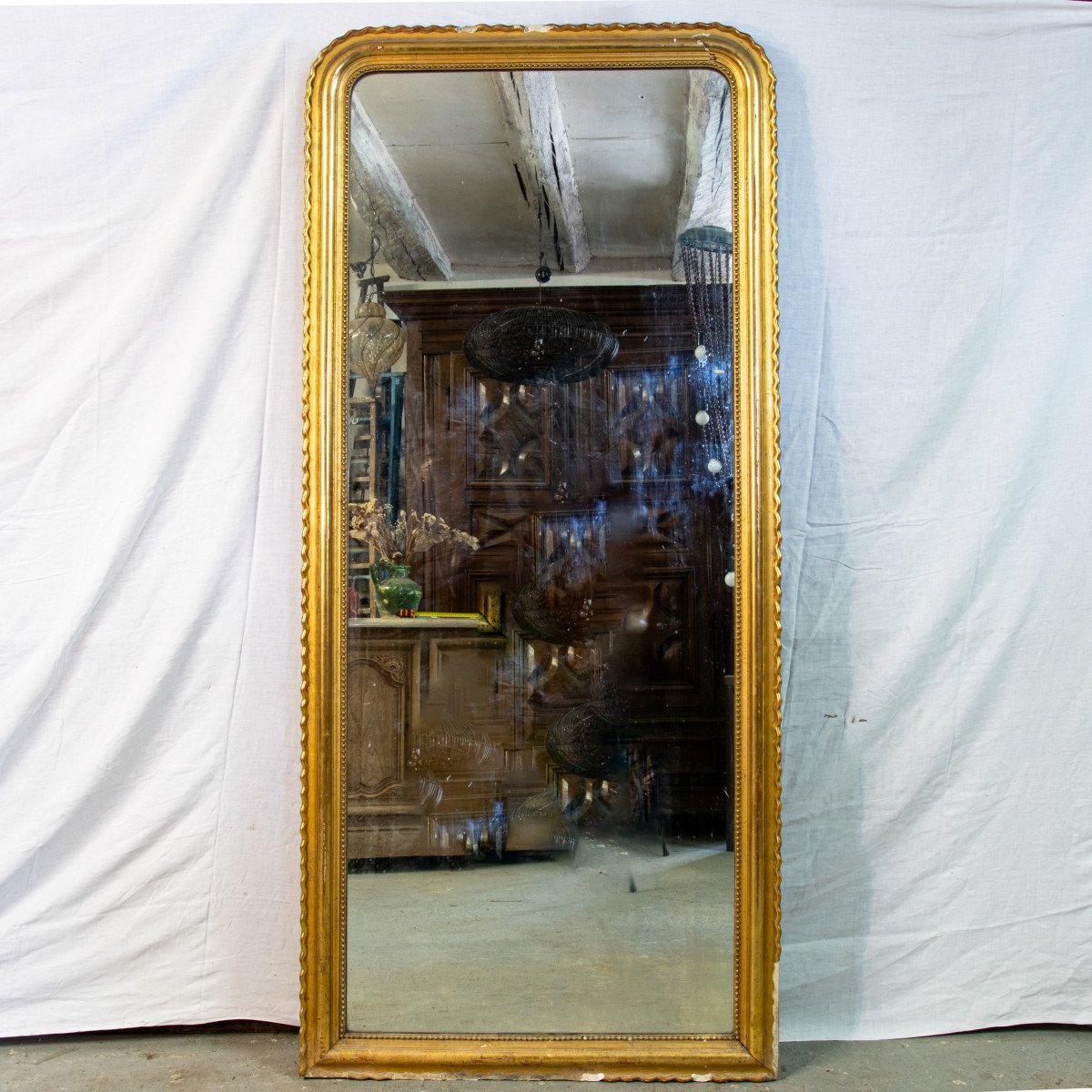 Large Golden Mirror