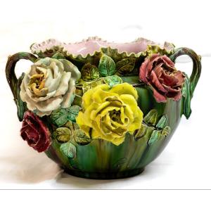 Barbotine Planter Vase