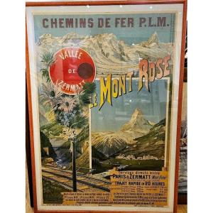 Poster Plm Hugo D Alesi, 104 X 72, Monte Rosa, Zermatt