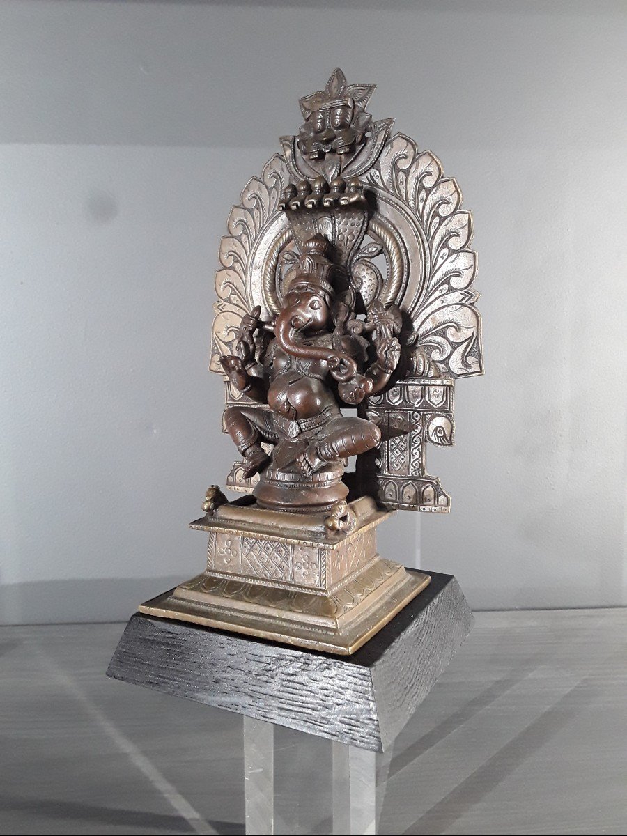 Ganesh En Bronze 19ème Siècle -photo-1