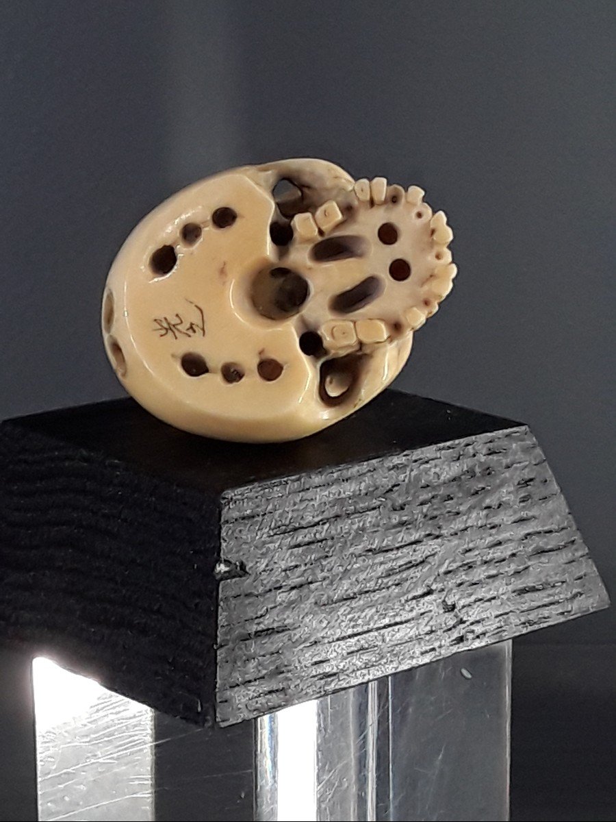 Joli Petit Netsuke Japon 19ème Siècle -photo-2