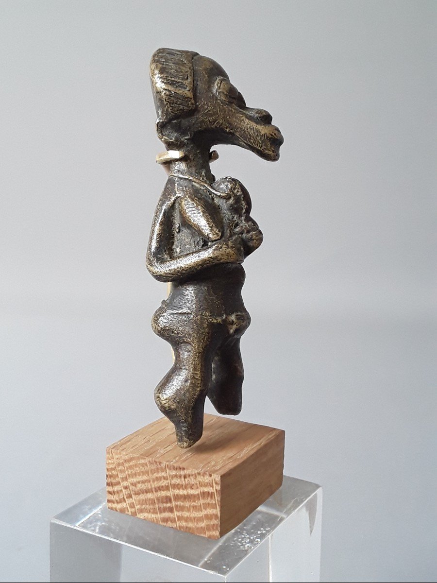 Small Bronze Akan Ivory Coast-photo-3