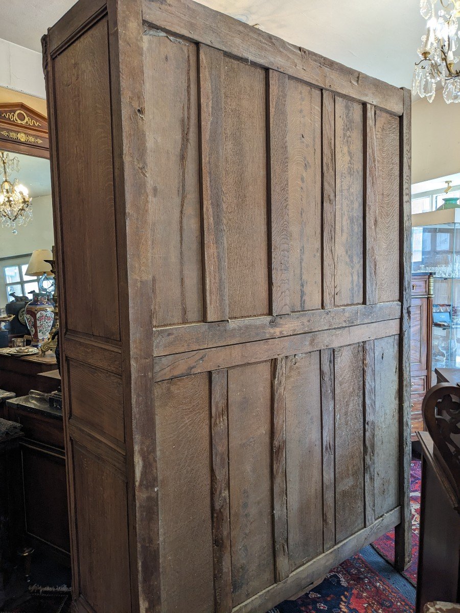 Norman Cabinet Called "wedding" From The Pays De Caux In Oak Late 18th Century.-photo-3