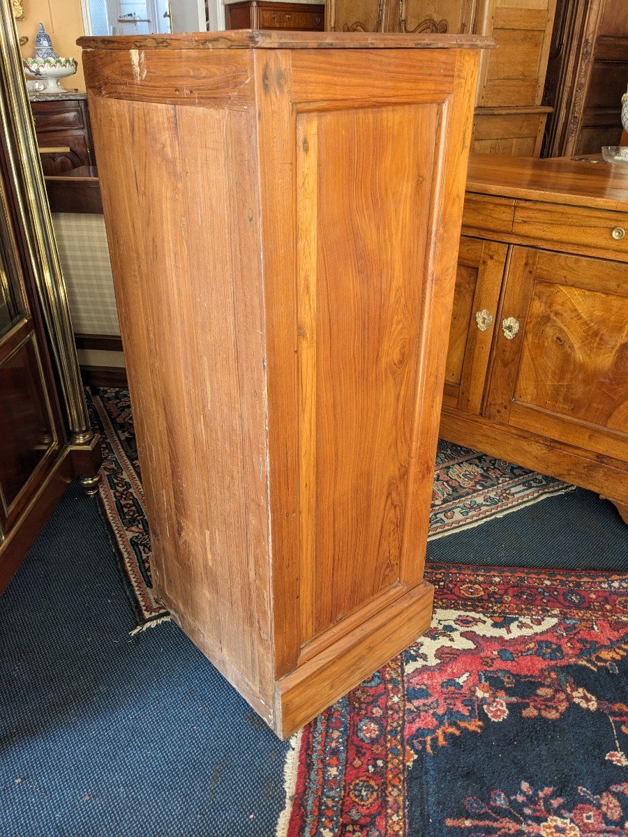 Curtain File Forming Natural Wood Lectern Early 20th Century.-photo-2