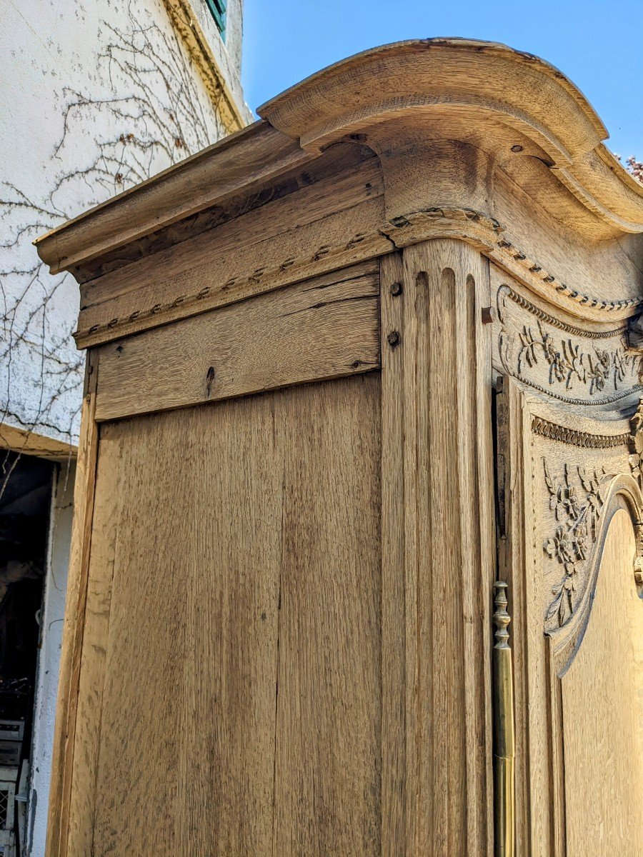 Norman Wardrobe Called "wedding" From The Pays De Caux In 19th Century Oak.-photo-1