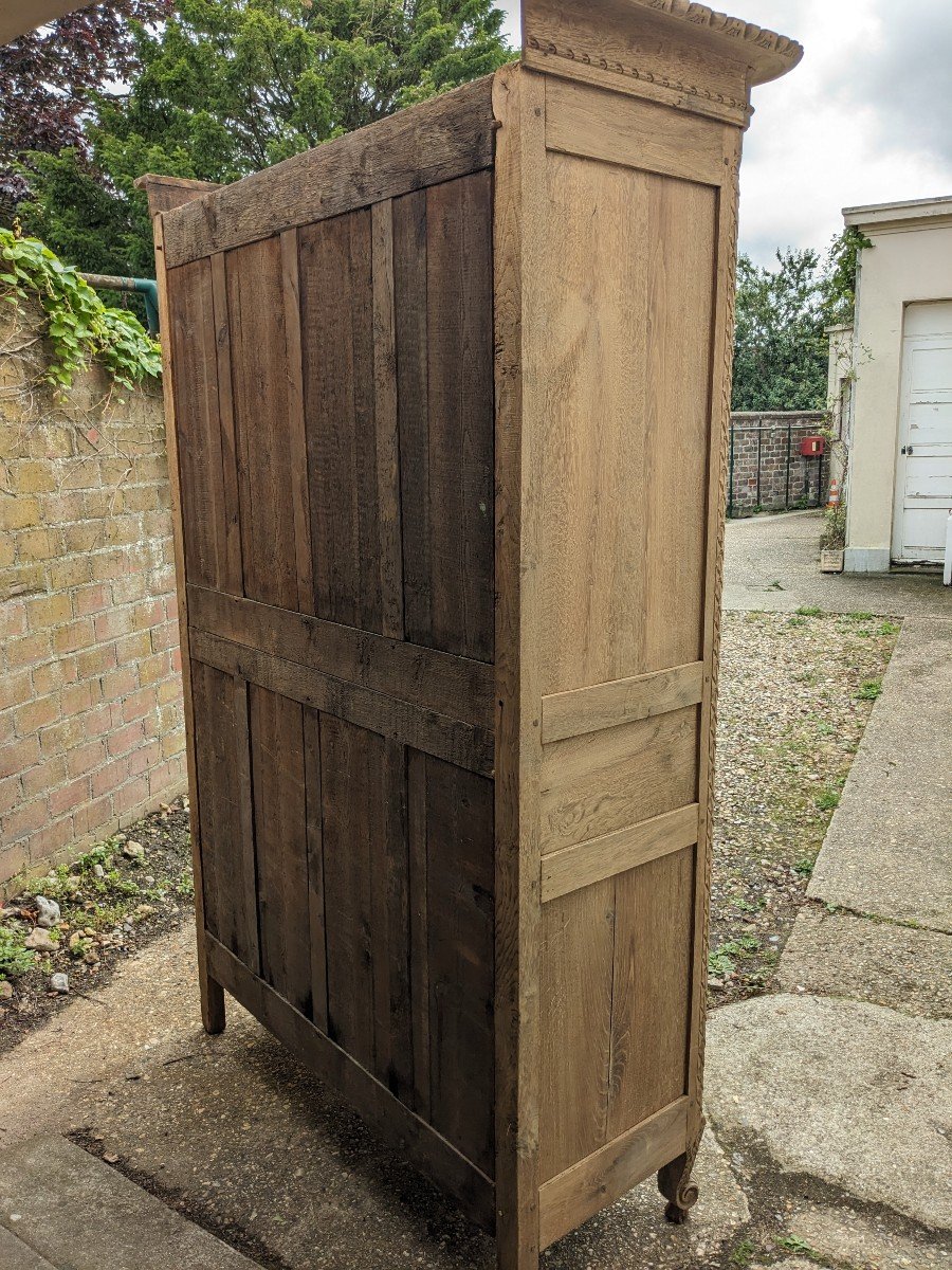 Petite Armoire Normande En Chêne XIXème  De La Ferrière Sur Risle ( Eure).-photo-6