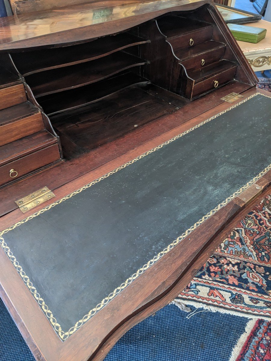 Louis XV Period Sloping Desk In Veneer Wood-photo-2